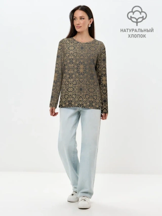 Лонгслив женский. Хлопок / ПерсидСкие Узоры