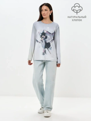 Лонгслив женский. Хлопок / Канае Котё