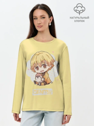 Лонгслив женский. Хлопок / Зэнитцу