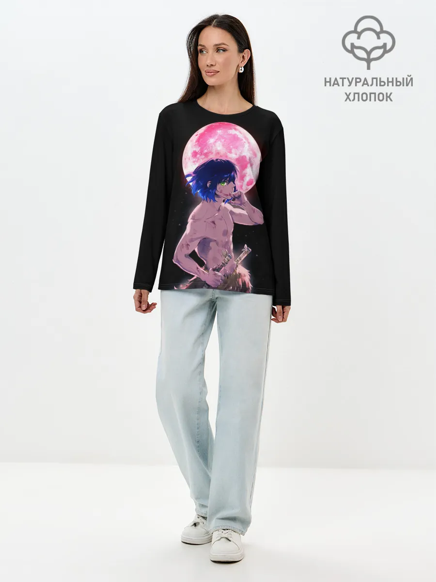 Лонгслив женский. Хлопок / Иноске