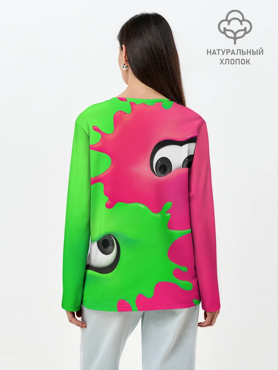 Лонгслив женский. Хлопок / Splatoon