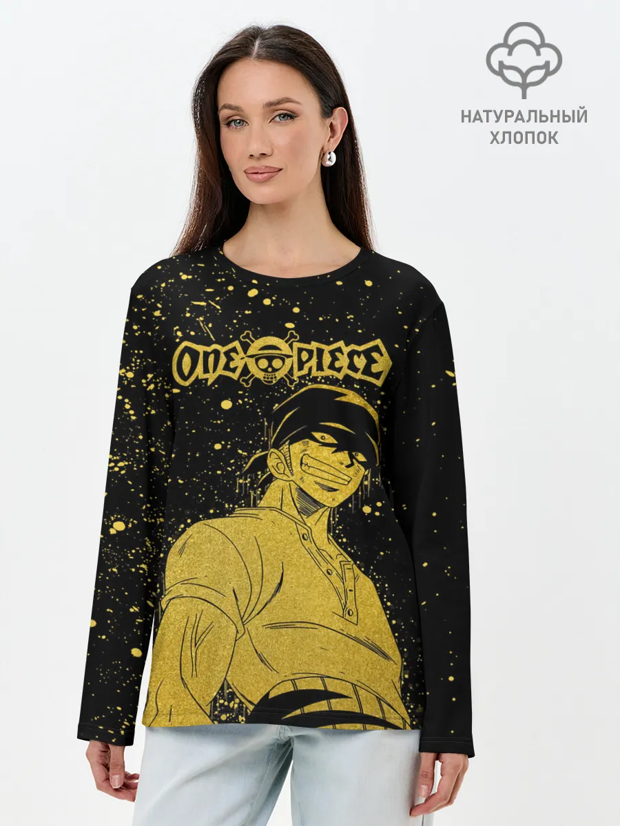 Лонгслив женский. Хлопок / Ророноа Зоро | One Piece. Большой куш