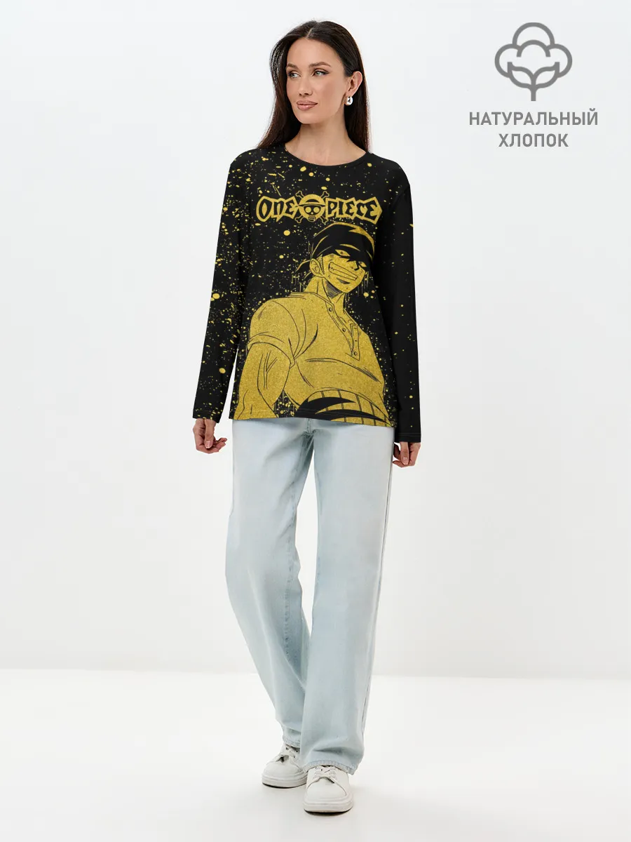 Лонгслив женский. Хлопок / Ророноа Зоро | One Piece. Большой куш