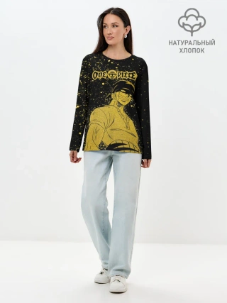 Лонгслив женский. Хлопок / Ророноа Зоро | One Piece. Большой куш