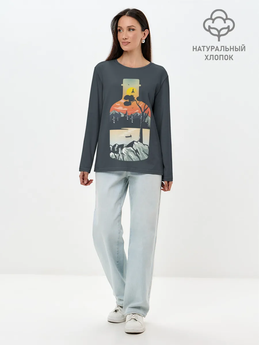 Лонгслив женский. Хлопок / Философия