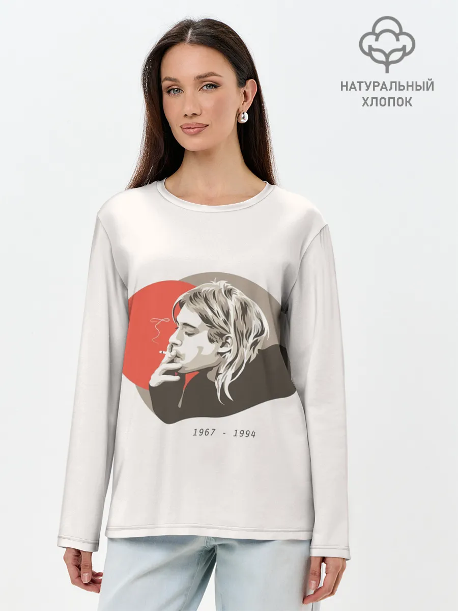 Лонгслив женский. Хлопок / Арт Курт