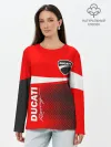 Лонгслив женский. Хлопок / DUCATI / ДУКАТИ / MOTOSPORT