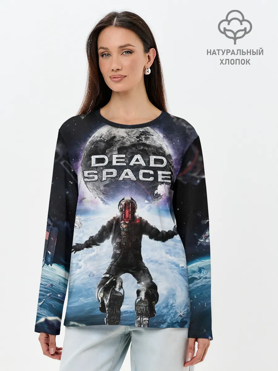 Лонгслив женский. Хлопок / Айзек в мертвом космосе