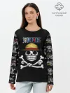 Лонгслив женский. Хлопок / Пираты Соломенной Шляпы | One Piece
