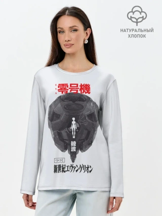 Лонгслив женский. Хлопок / Рей