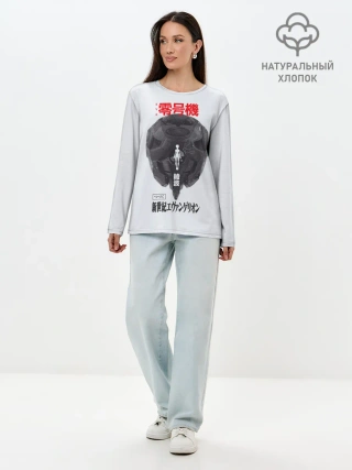 Лонгслив женский. Хлопок / Рей