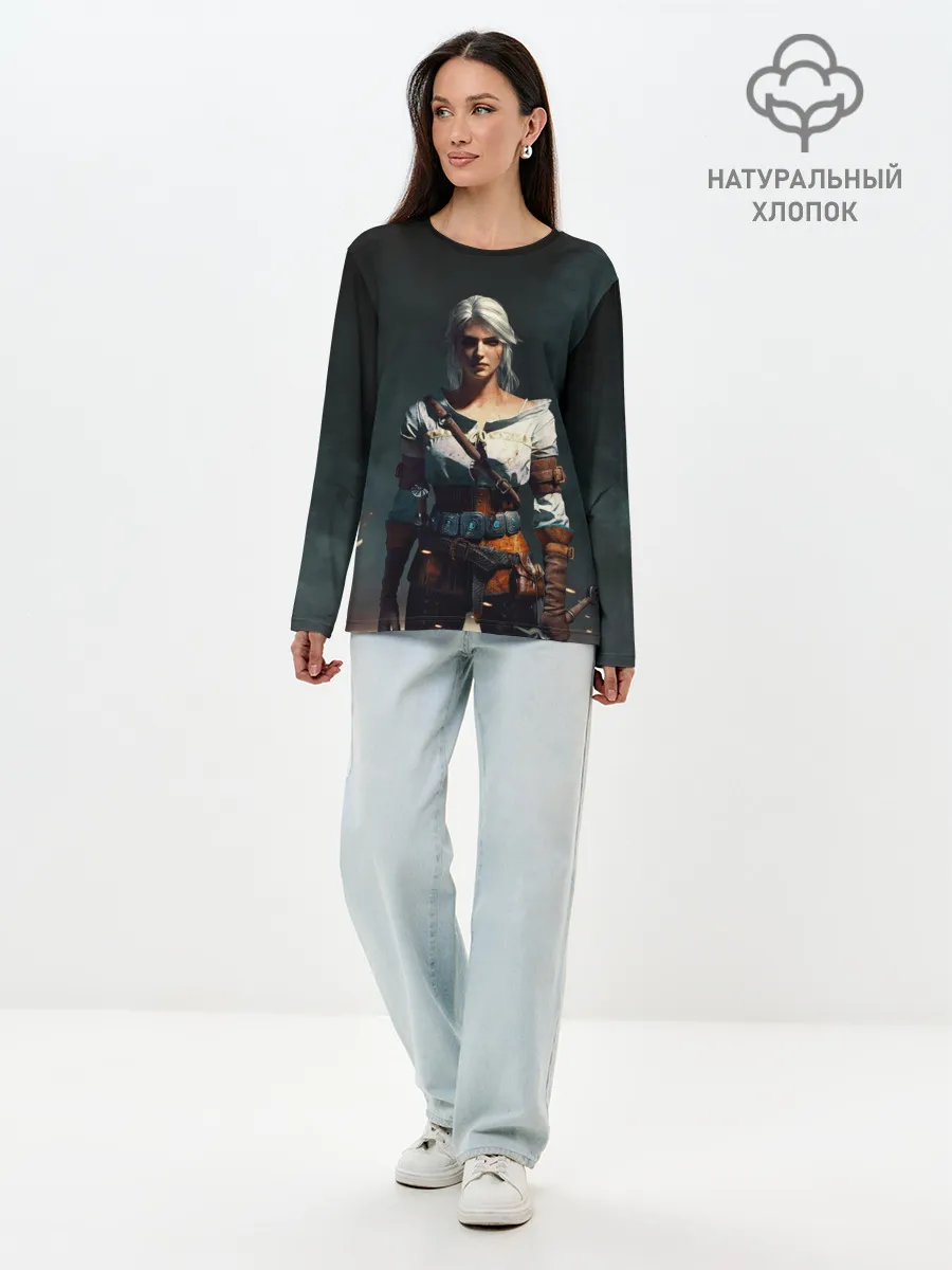 Лонгслив женский. Хлопок / THE WITCHER CIRI