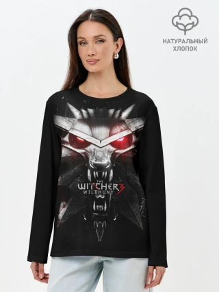 Лонгслив женский. Хлопок / THE WITCHER LOGO