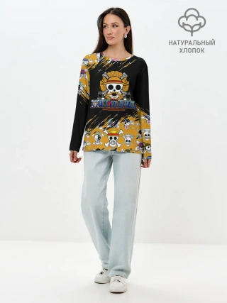 Лонгслив женский. Хлопок / One Piece Dewata Indonesia