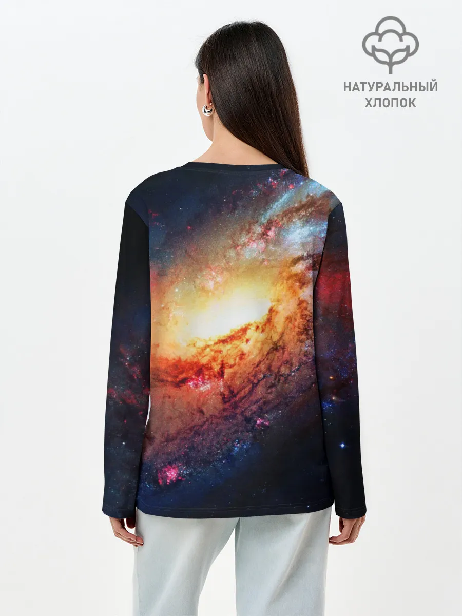 Лонгслив женский. Хлопок / VIRGIN GALACTIC / КОСМОС
