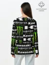Лонгслив женский. Хлопок / KAWASAKI X MONSTER ENERGY