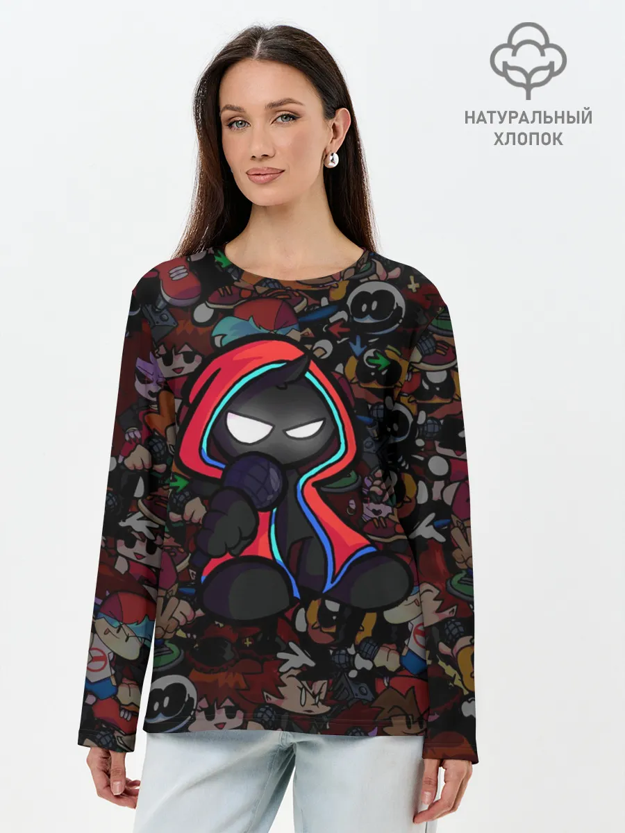 Лонгслив женский. Хлопок / Friday Night Funkin