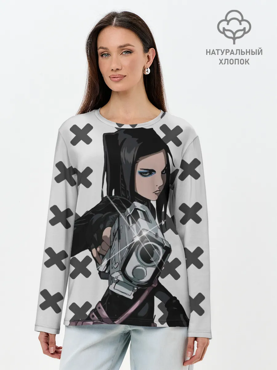 Лонгслив женский. Хлопок / Риэл Мэйер из Эрго Прокси