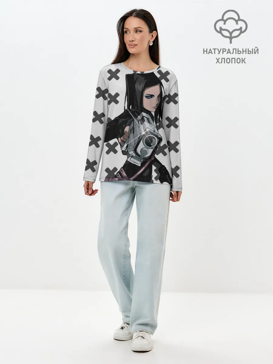 Лонгслив женский. Хлопок / Риэл Мэйер из Эрго Прокси