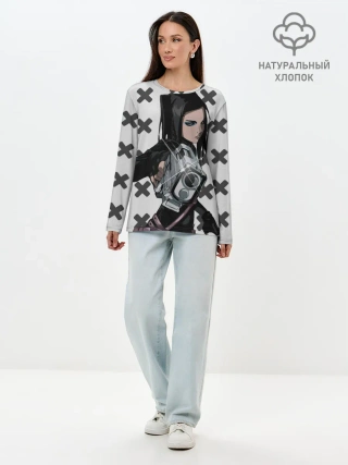 Лонгслив женский. Хлопок / Риэл Мэйер из Эрго Прокси