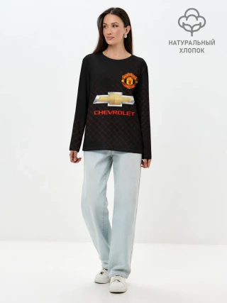Лонгслив женский. Хлопок / Манчестер сила