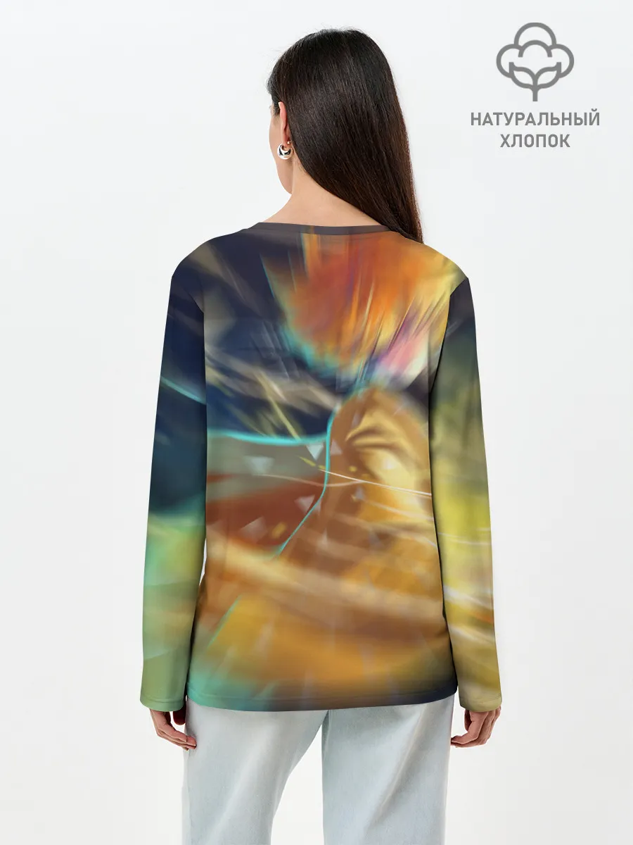 Лонгслив женский. Хлопок / ZENITSU | ЗЕНИТСУ | DEMON SLAYER