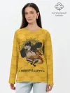 Лонгслив женский. Хлопок / Резиновый Манки Д. Луффи One Piece