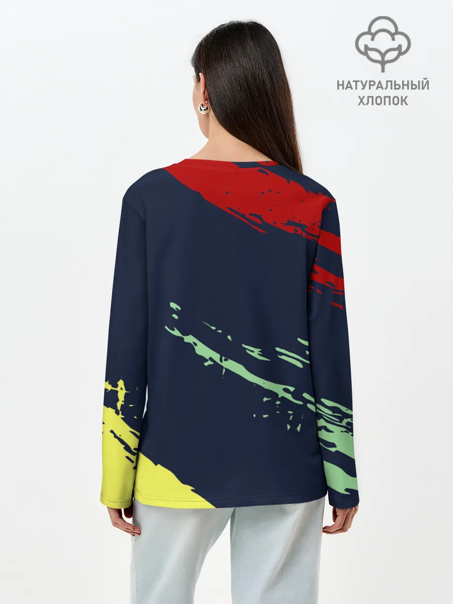 Лонгслив женский. Хлопок / Луффи, Зоро и Санджи One Piece