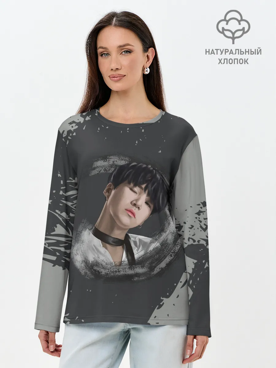 Лонгслив женский. Хлопок / BTS | БТС