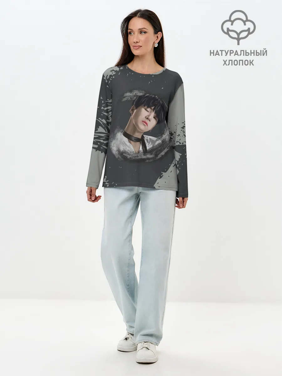 Лонгслив женский. Хлопок / BTS | БТС