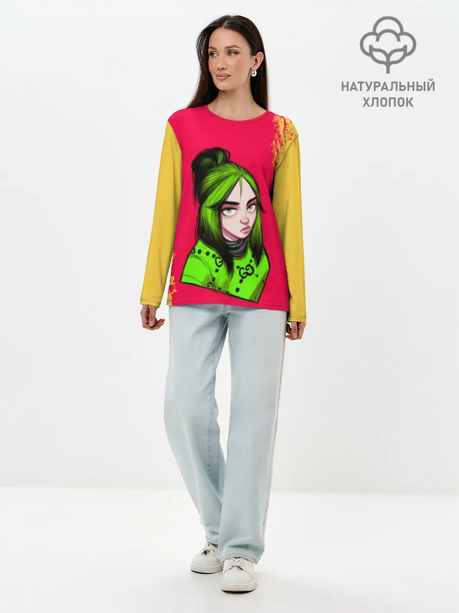 Лонгслив женский. Хлопок / BILLIE EILISH | БИЛЛИ АЙЛИШ