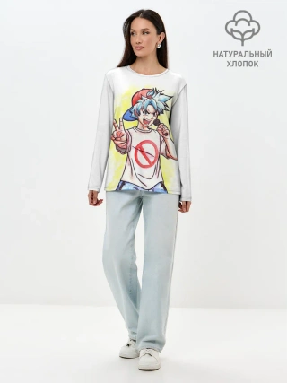 Лонгслив женский. Хлопок / Friday Night Funkin Boyfriend