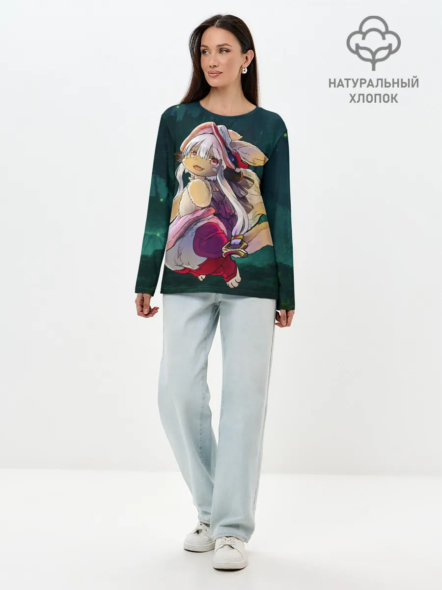 Лонгслив женский. Хлопок / Nanachi