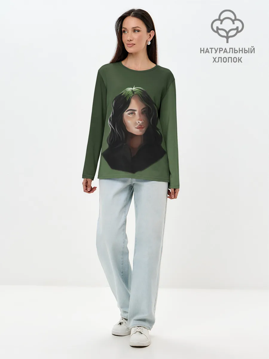 Лонгслив женский. Хлопок / BILLIE EILISH | БИЛЛИ АЙЛИШ