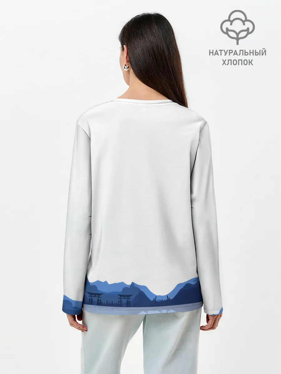 Лонгслив женский. Хлопок / Фрэнки One Piece. Большой куш