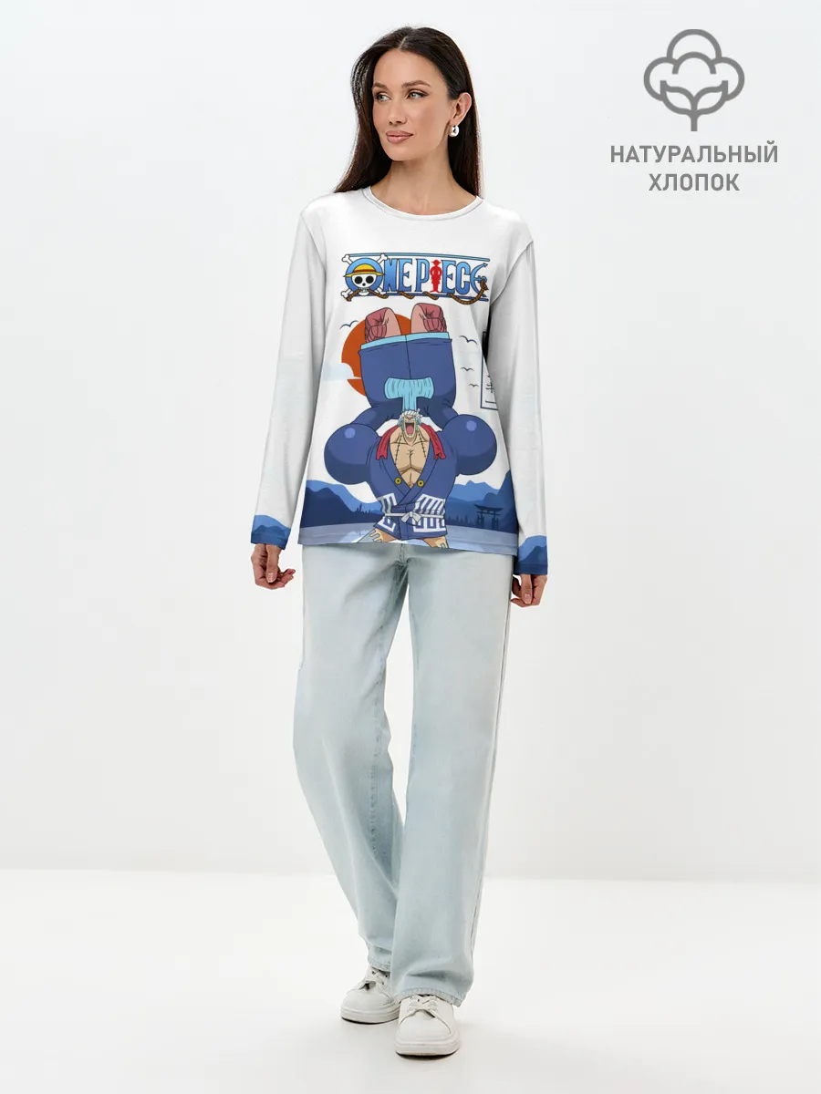 Лонгслив женский. Хлопок / Фрэнки One Piece. Большой куш