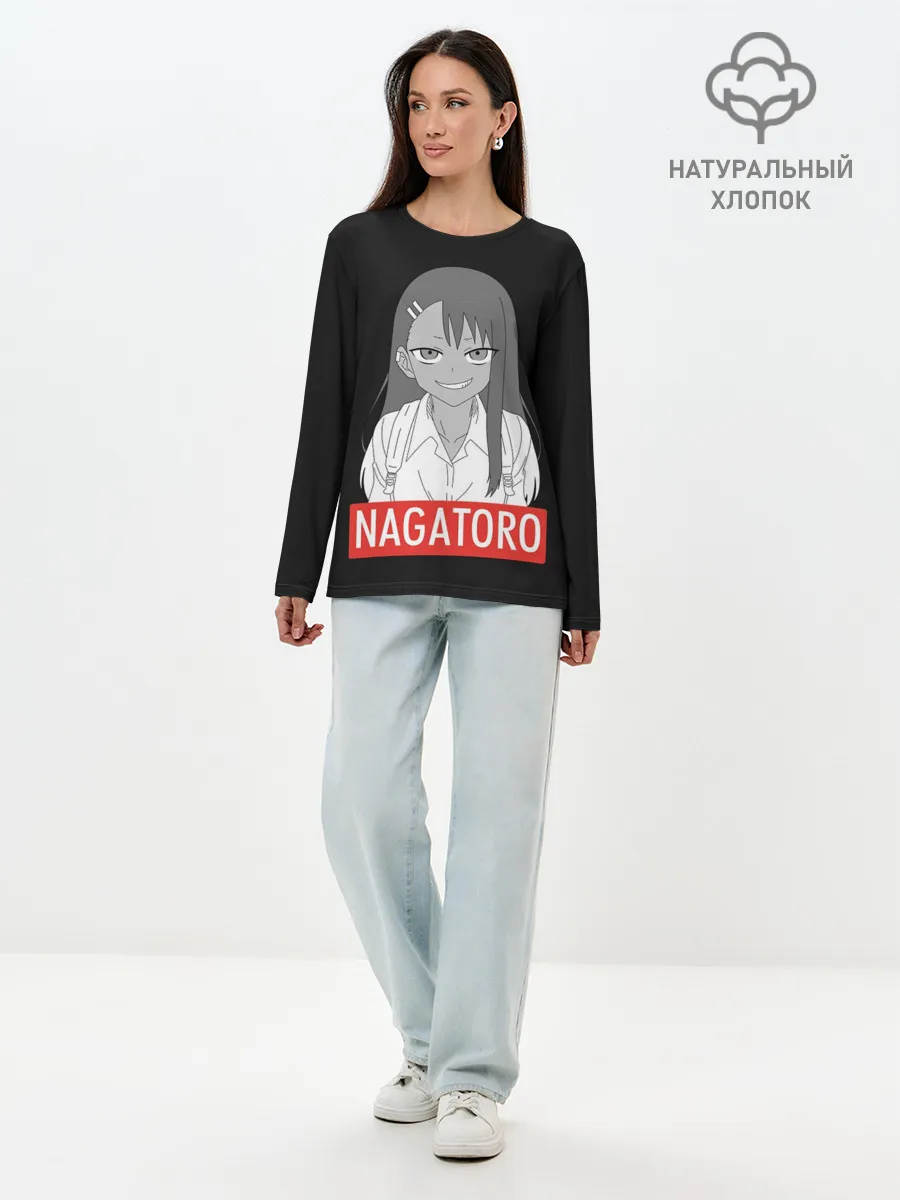 Лонгслив женский. Хлопок / Miss Nagatoro