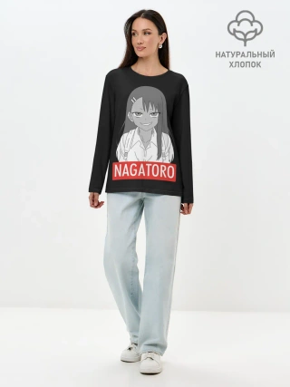Лонгслив женский. Хлопок / Miss Nagatoro