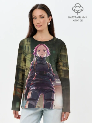 Лонгслив женский. Хлопок / Ebisu