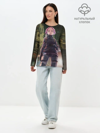 Лонгслив женский. Хлопок / Ebisu