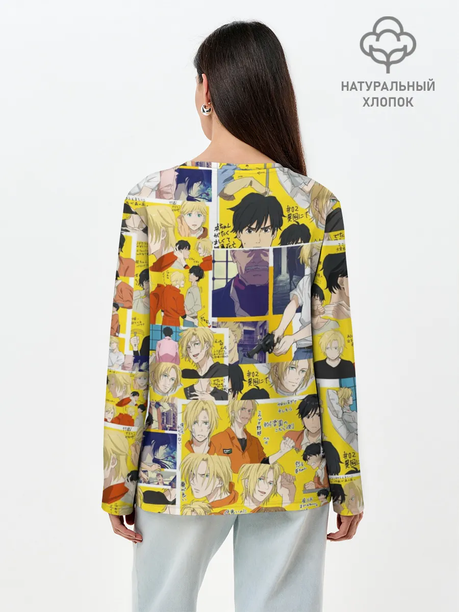 Лонгслив женский. Хлопок / Banana Fish