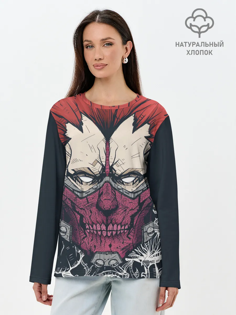 Лонгслив женский. Хлопок / En