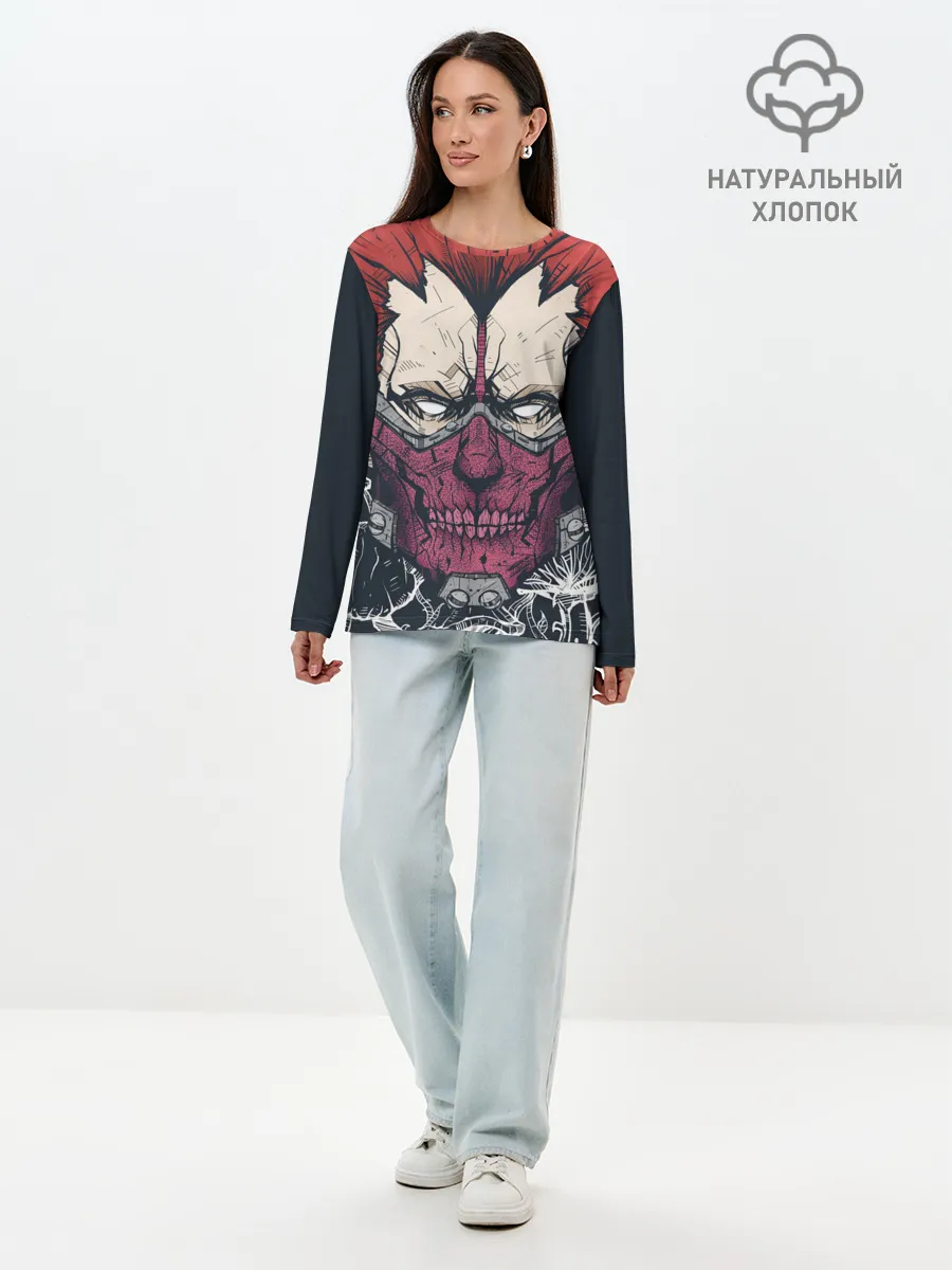 Лонгслив женский. Хлопок / En