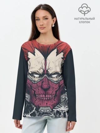 Лонгслив женский. Хлопок / En