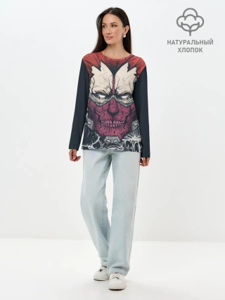 Лонгслив женский. Хлопок / En