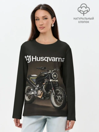Лонгслив женский. Хлопок / HUSQVARNA / ХУСКВАРНА / SPORT