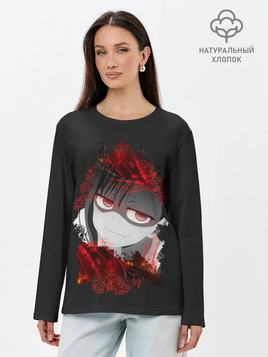 Лонгслив женский. Хлопок / Bad Girl. Nagatoro
