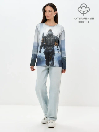 Лонгслив женский. Хлопок / Сэм Бриджес DS