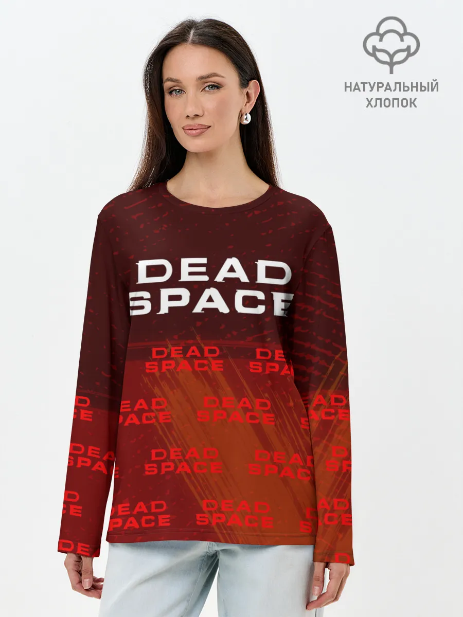 Лонгслив женский. Хлопок / Дэд Спейс - Краска