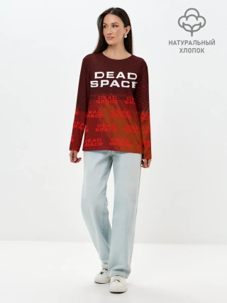 Лонгслив женский. Хлопок / Дэд Спейс - Краска